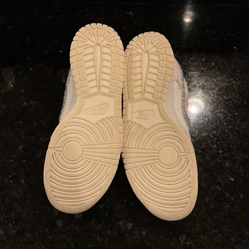 CUSTOM NIKE Low Dunk Pastel Paisley Sneakers, Rhinestones size Y7 woman’s 8 8.5 - Picture 9 of 15